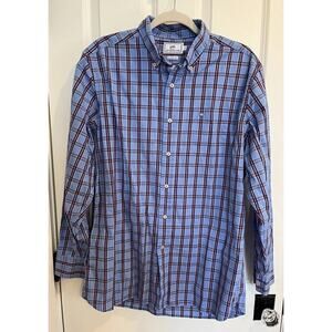 Southern Tide Mens Plaid Long Sleeve Classic Fit Button Down Shirt Size Large